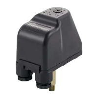 Реле давления Unipump РМ/5 Ду8 Ру5, присоединение - наружная резьба G1/4″, диапазон настройки давления включения - 1...2.5бар, диапазон настройки давления выключения - 1.8...4.5бар, 220В/50Гц