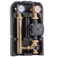 Насосная группа Barberi 03G25 Ду25 Ру10 со смесителем G 1″F - G 1″1/2M и с насосом Grundfos UPSO 25-65