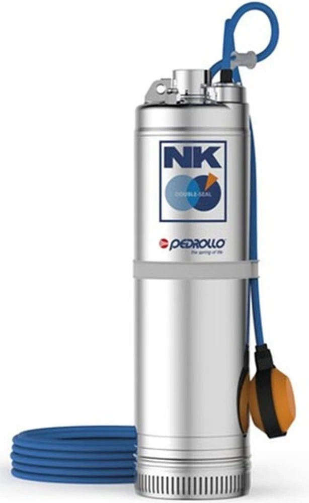Насос колодезный Pedrollo NKm 2/3 погружной, корпус - нержавеющая сталь, мощность - 0.55кВт, напор - 48м, производительность - 80л/мин, 220В