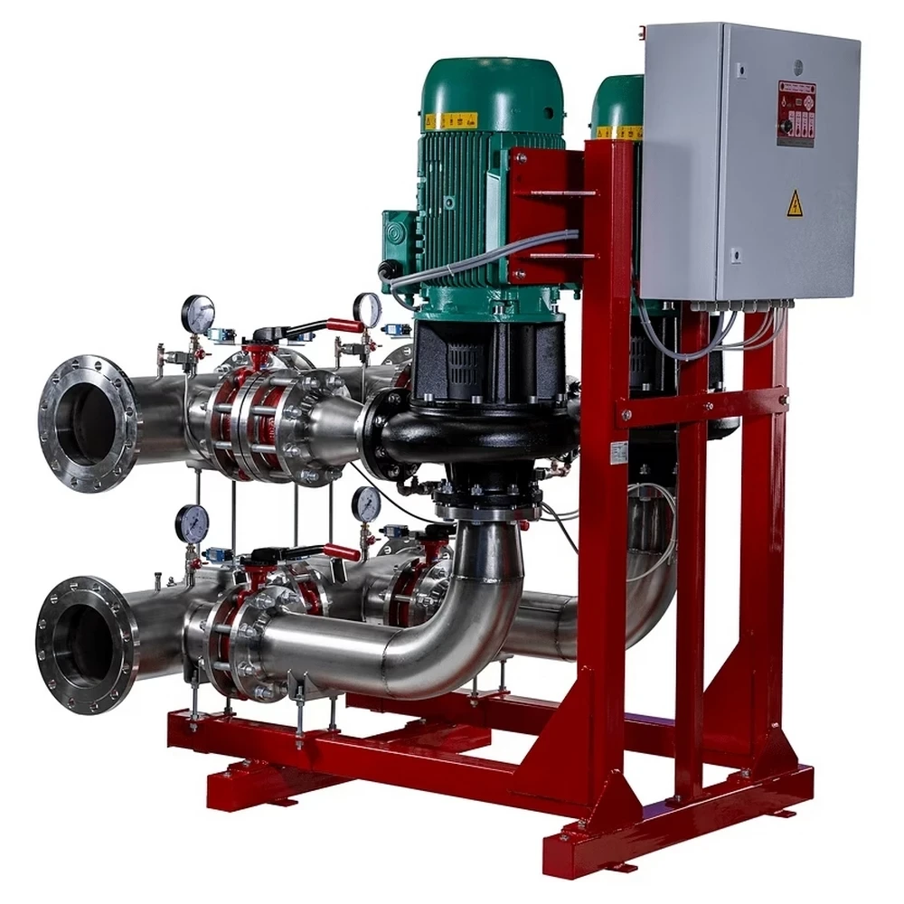 Насосная станция Wilo CO 4 BL 125/210-7.5/4/SK-FFS-R поверхностная, корпус - чугун, мощность - 7.5кВт, напор - 13м, 380В