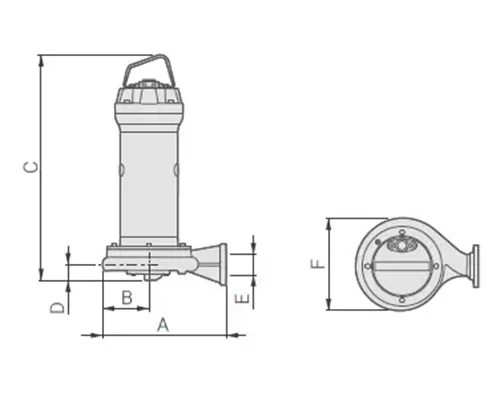 Насос фекальный Zenit GRG 250/2/G40H погружной, корпус - чугун, мощность - 1.8кВт, напор - 28.5м, производительность - 300л/мин, 220В