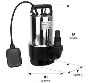 Насос фекальный Jemix SGPS 750 погружной, корпус - нержавеющая сталь, мощность - 0.75кВт, напор - 8м, производительность - 225л/мин, 220В Насос фекальный Jemix SGPS 750 погружной, корпус - нержавеющая сталь, мощность - 0.75кВт, напор - 8м, производительность - 225л/мин, 220В