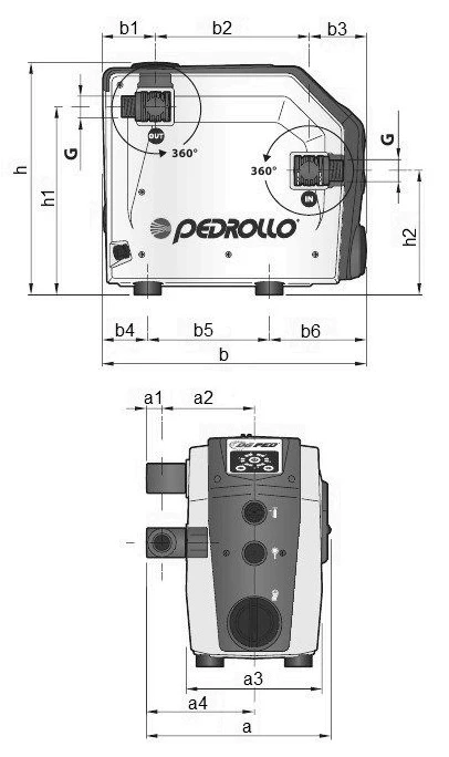 Насосная станция Pedrollo DG-PED 3 поверхностная, корпус - пластик, мощность - 0.75кВт, напор - 55м, производительность - 80л/мин, 220В, параллельная установка Насосная станция Pedrollo DG-PED 3 поверхностная, корпус - пластик, мощность - 0.75кВт, напор - 55м, производительность - 80л/мин, 220В, параллельная установка