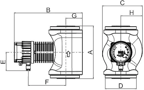 Насос циркуляционный IMP PUMPS NMT SAN MAX II C 50/40 F280 поверхностный, корпус - бронза, мощность - 0.16кВт, напор - 4.29м, производительность - 403л/мин, 220В