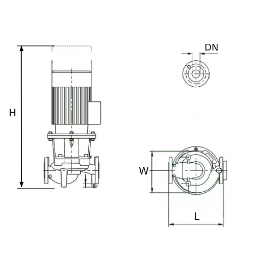 Насос циркуляционный Wilo IL-50 50/160-0.75/4 поверхностный, корпус - чугун, мощность - 0.75кВт, напор - 7.26м, 380В