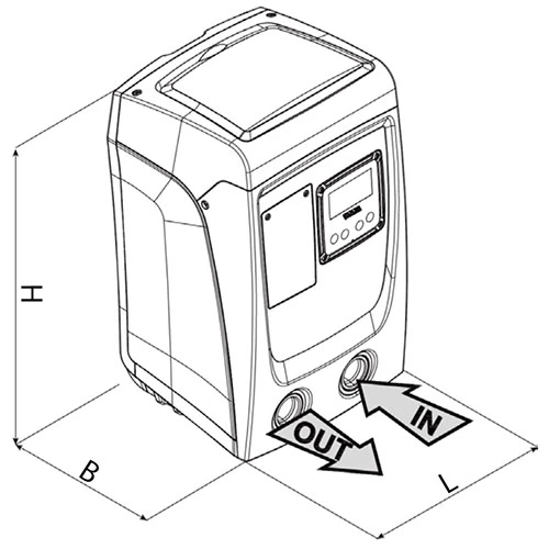 Насосная станция DAB E.SYBOX MINI 3 80/55 поверхностная, мощность - 0.85кВт, напор - 55м, производительность - 80л/мин, 220В