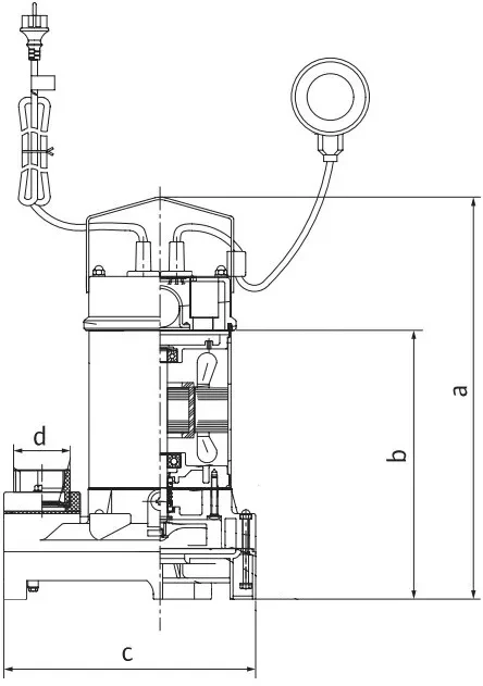 Насос дренажный Wilo Drain TS40/14 1-230-50-2-10M KA погружной, корпус - нержавеющая сталь, напор - 14м, 220В