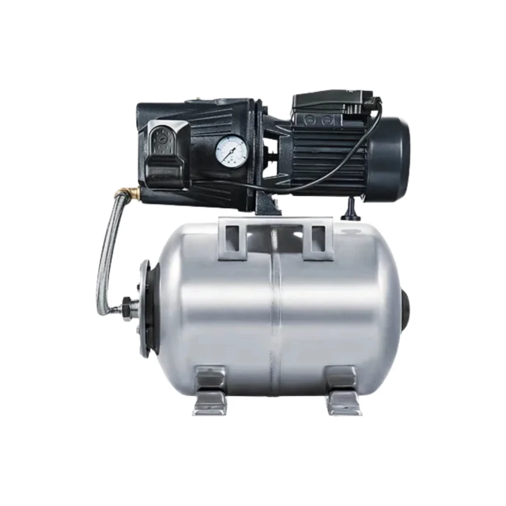 Насосная станция Unipump AUTO JET 110 L поверхностная, корпус - чугун, мощность - 0.9кВт, напор - 53м, производительность - 50л/мин, 220В, объем гидроаккумулятора - 50л, 58639