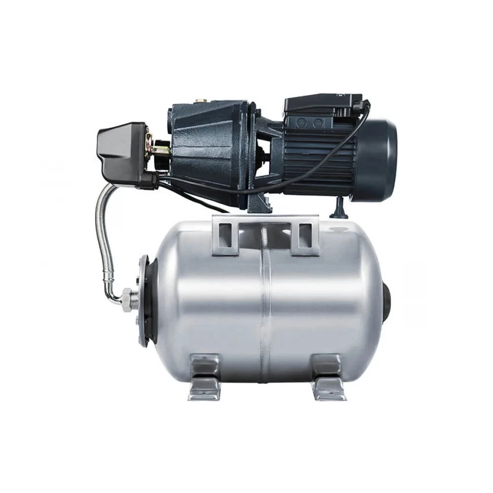Насосная станция Unipump AUTO JET 60 S поверхностная, корпус - чугун, мощность - 0.45кВт, напор - 33м, производительность - 40л/мин, 220В, объем гидроаккумулятора - 50л, 56027