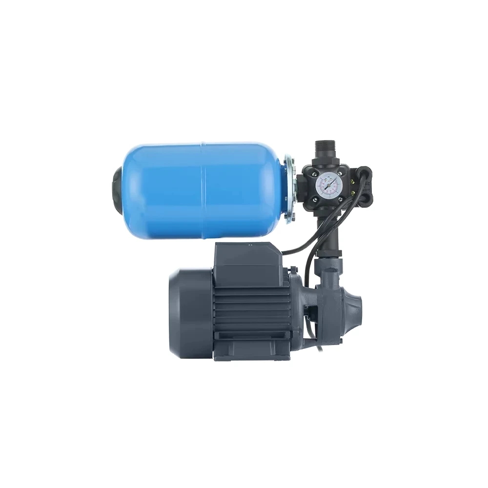Насосная станция Unipump AUTO QB 80 поверхностная, корпус - чугун, мощность - 0.75кВт, напор - 50м, производительность - 45л/мин, 220В, объем гидроаккумулятора - 5л