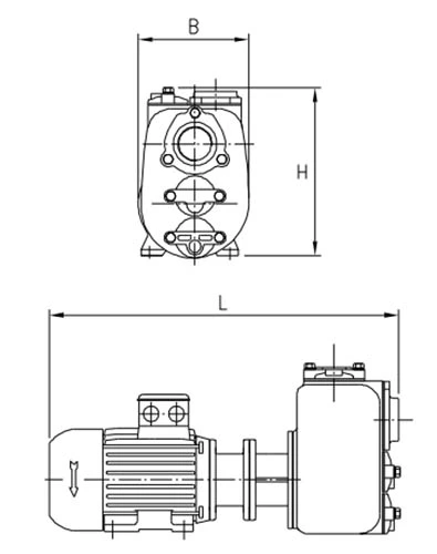 Насос дренажный Varisco JE 1-180 G10 NT20 поверхностный, корпус - чугун, мощность - 4кВт, напор - 35м, производительность - 417л/мин, 220/380В
