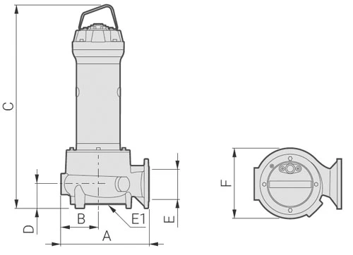 Насос фекальный Zenit DGG 300/4/80 погружной, корпус - чугун, мощность - 2.2кВт, напор - 11.3м, производительность - 1200л/мин, 380В